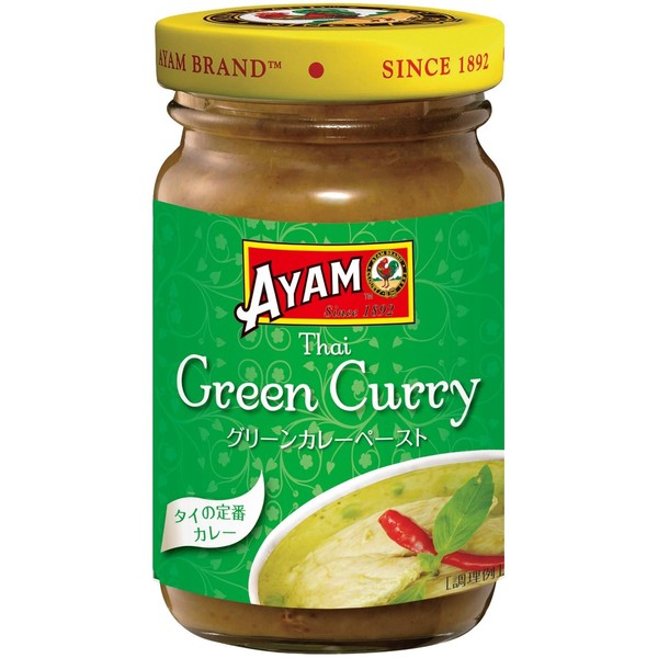 AYAM Green Curry Paste, 3.5 oz (100 g) (Non-Additive, Halal Certified)