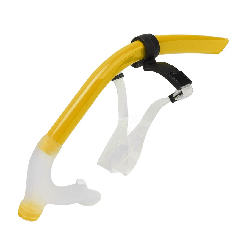 Swimming Snorkel Reduced Drag Silicone Swimming Breathing Tube with Adjustable