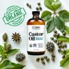 Castor Oil 100% Pure Organic Cold Pressed Unrefined Glass Bottle