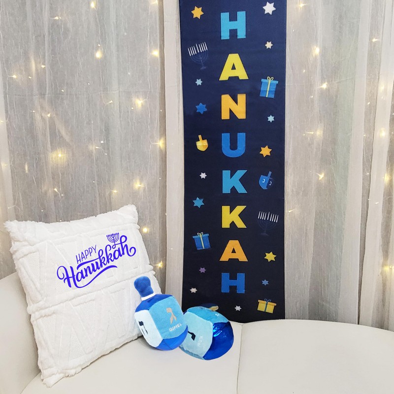 The Dreidel Company Hanukkah Giant Pillow Plush Stuffed Dreidel (Plush