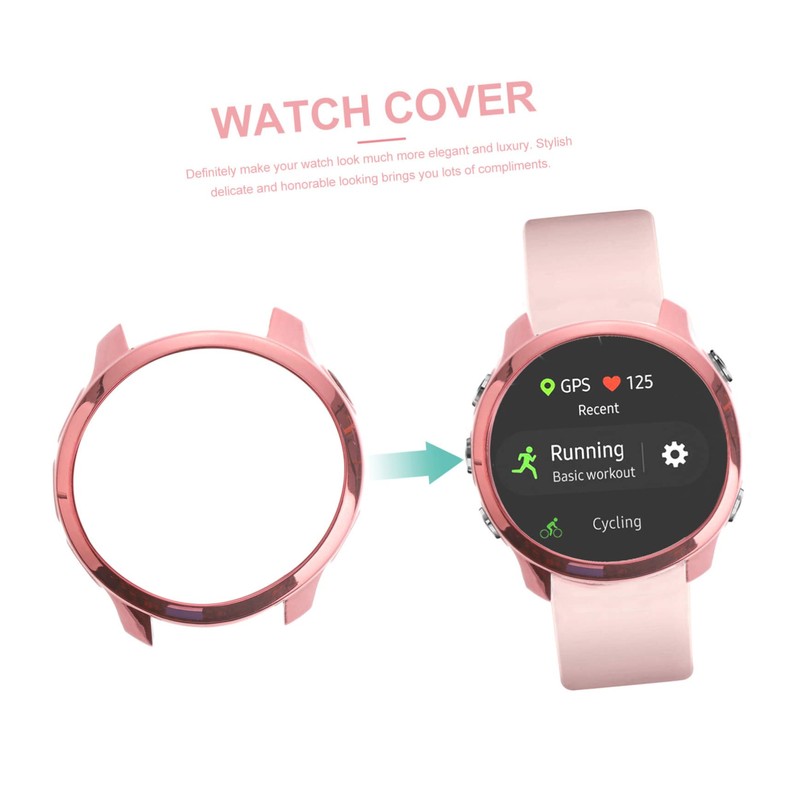 KONTONTY Electroplated Watch Case Cover for Smartwatch Protective Shell Scratch-Resistant