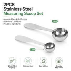 2PCS Matcha Spoons, Precision Measuring Scoops for Matcha Powder