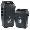 Waikhomes 4-Pack Swing Top Trash Can, 8 Gallon Garbage Bin,