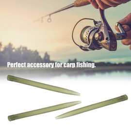 zalati Anti-Tangle Sleeves, TRP Rubber with Soft Tail Lead Clips, Quick Change Swivels for Safety Fishing Accessories, Sleeves, Dark Green, 30 Pieces