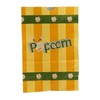 Popcorn Bags, 85 oz Capacity, Yellow Striped Design with Green