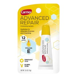 Carmex Advanced Repair Bálsamo Labial 0.15 OZ  Hidratante Reparador SPF 15, Fórmula Suave y Duradera, Alivio Intenso para Labios Secos y Agrietados,