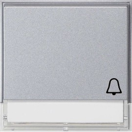 GIRA 067365 Wippe Symbol Klingel Labelling Space Gira TX 44 Flush-Mounted Aluminium