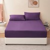 RUIKASI Superking Fitted Sheet Deep - Purple Bottom Sheet for