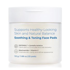 FIUMOT Soothing & Clarifying Toner Pads with Centella Asiatica, Tranexamic Acid, and Peptides – 125 Pre