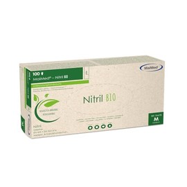 MaiMed Nitrile Organic Disposable Gloves, Pack of 100, Biodegradable (XS)