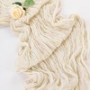 Beige Cheesecloth Table Runners 5 Pack 10Ft Rustic Boho Gauze
