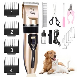Dog Clippers for Grooming, Low Noise, Electric Quiet, Adjustable Clipper Comb for Dog Grooming Kit, cat Supplies Pet Hair Clippers Grooming kit for Dogs at Home