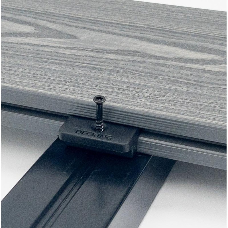 Composite Decking T Clips Fixing. Black Fitting Screw Included (100)