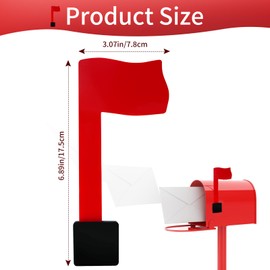 Easy-Install Mailbox Flag Replacement Kit - Upgrade Your Mailbox with a Red Flag - Fits all Mailboxes
