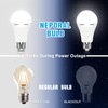 Neporal A19 Rechargeable Light Bulbs Emergency Light Bulb for Power