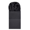 DonDon Men's Pocket Square Pre-folded for the Perfect Fit, Black
