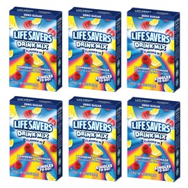 Life Savers Raspberry Lemonade Drink Mix - Pack of 6-6 Sticks Per Box - 36 Total Servings - 2 Flavors in 1 - Powdered Drink Mix