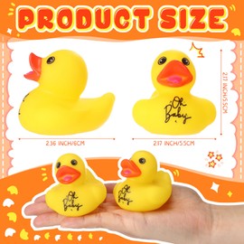JellyArch 30 Pcs Rubber Bath Ducks Baby Shower Mini Small Yellow Rubber Duck for Birthday Party Favor Decoration