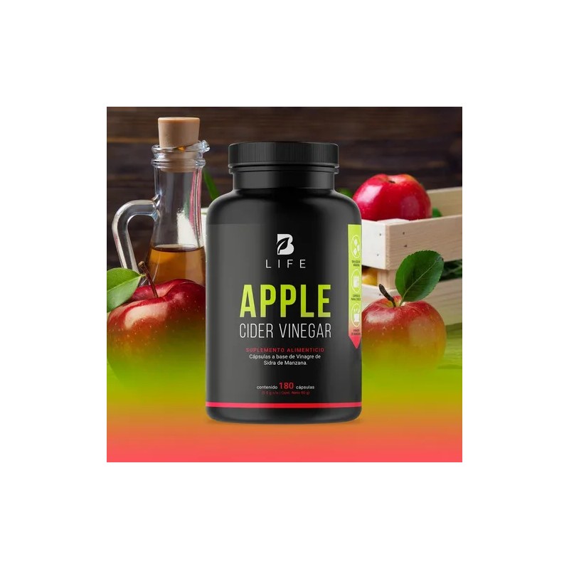 Vinagre De Manzana 180 Cápsulas De 500mg B Life