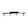 Renovators Supply Manufacturing H Cabinet Hinges 7 in. Black Wrought