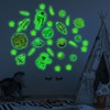 31Pcs DIY Space Spaceship Themed Glowing Home Wall Sticker Luminous