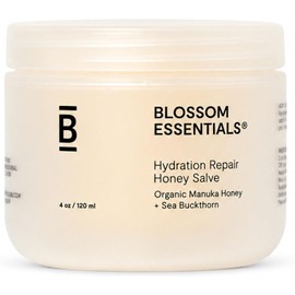 Blossom Essentials- “Honey Salve, Reparación de Hidratación para Piel Seca y Picazón Alivio de Eczema y Psoriasis para Piel Sensible