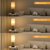 Fenmzee Touch Table Lamp - Beige, 3-Way Dimmable, USB A