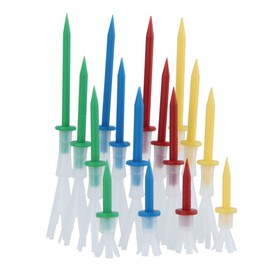 ABOOFAN 16pcs Golf Tees Portable Useful Practical 4 More Yards Plastic Golf Tees 4 More Yards Golf Tees for Outside Home