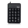 As shown 19-Key Mechanical Keypad with USB Hub for Enhanced