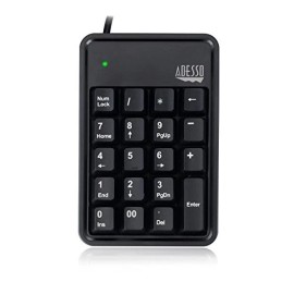 As shown 19-Key Mechanical Keypad with USB Hub for Enhanced Productivity