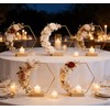 12pcs 2.75x1.38 Inch Wood Table Number Stands Card Holder for