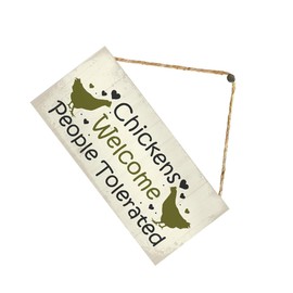 Operitacx 1set Farm Wood Hanging Sign Decor Farm Room Decor Kitchen Sign Rustic House Welcome Farmhouse Oh Coop Door Home Garden 5pcs