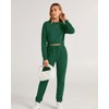 BTFBM Women 2 Piece Outfits Long Sleeve Crop Top Pullover