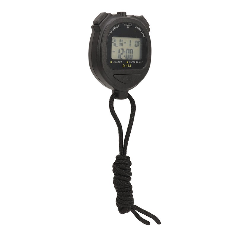 Digital Stopwatch 60 Lap Memory Split Sport Timer Waterproof with