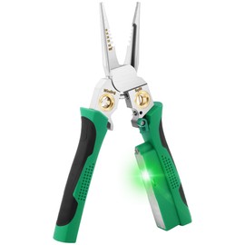 FAITIO 8 In 1 Wire Stripper with Voltage Tester, Wire Stripping Tool with Plier, Twister, Crimper, Splitting, Wire Stripper Tool for 10-18 AWG for Electrician Work