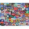 White Mountain Puzzles Ski Badges - 1000 Piece Jigsaw Puzzle