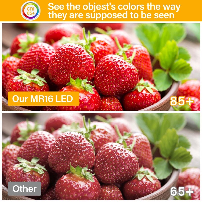MR16 LED Bulbs 50W Halogen Equivalent Landscape Light Bulbs, 2700K