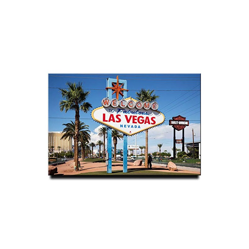 Welcome to Fabulous Las Vegas Fridge Magnet 3"x2" Nevada Travel