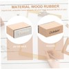 SHOWERORO 2 Sets Monthly Stamps Set Wooden Stamps for DIY