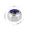 sourcing map Hex Lock Nuts - M12 x 1.75mm 304