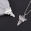 Q&D&S 2pcs Men's Punk Necklace Retro Viper Mamba Pendant Necklace