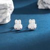 Hypoallergenic 925 Sterling Silver Animals Mushroom Stud Earrings Dog Bunny