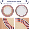 Feuille Patriotic Placemats Round Independence Day Placemats Set of 4