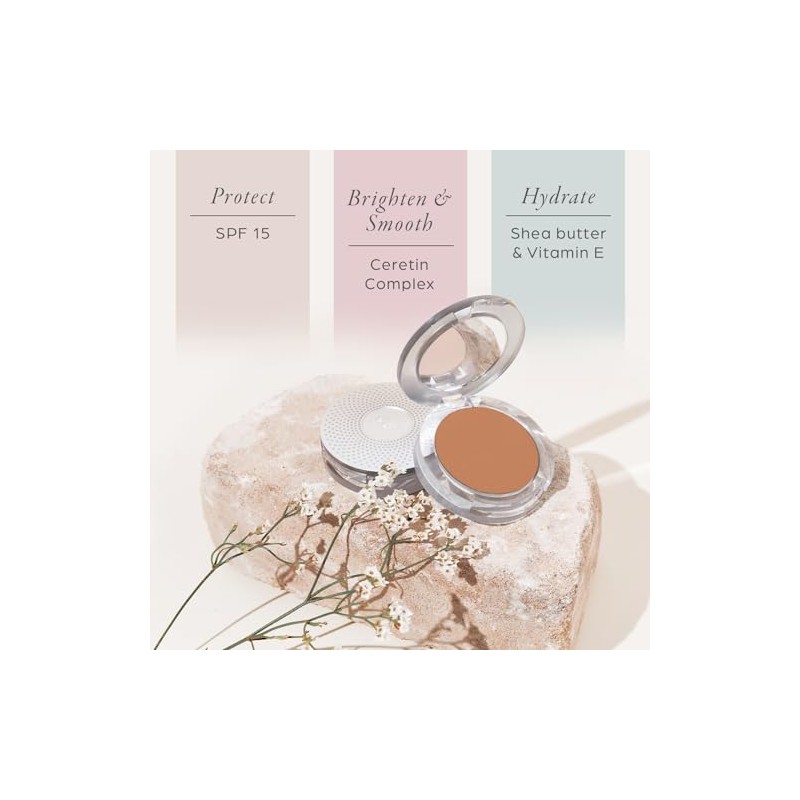 Pressed Mineral Makeup Foundation With Spf Medium Tan Ounce