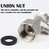 FERCAISH 7/8 T Adapter Brass Adaptor, 3 Way Tee Connector