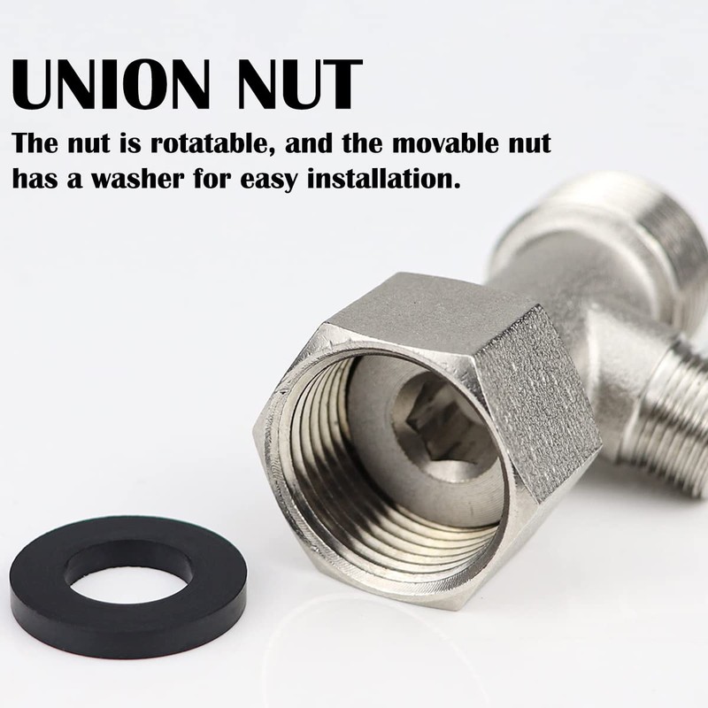FERCAISH 7/8 T Adapter Brass Adaptor, 3 Way Tee Connector