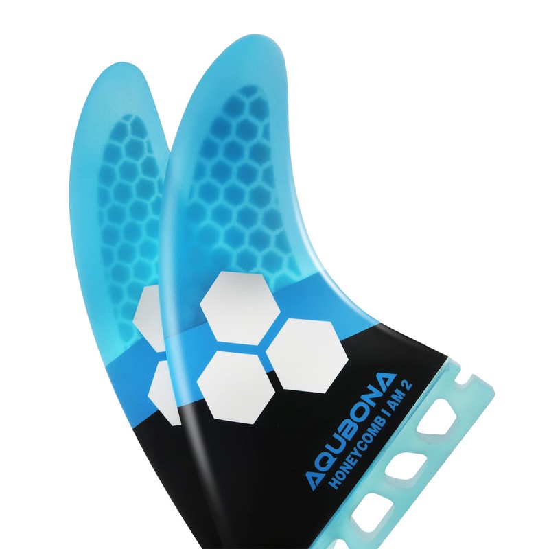 AQUBONA Large (AM2) Fin Sets HONEYCOMB Fiberglass Performance Surfboard Fins