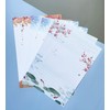 50 Lined Writing Stationery Paper, Beautiful Designs for Writing Letter,