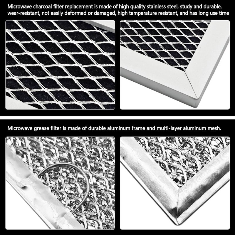 FGMV17WNVFA Microwave Grease and Charcoal Filter Kit, Pack of 3