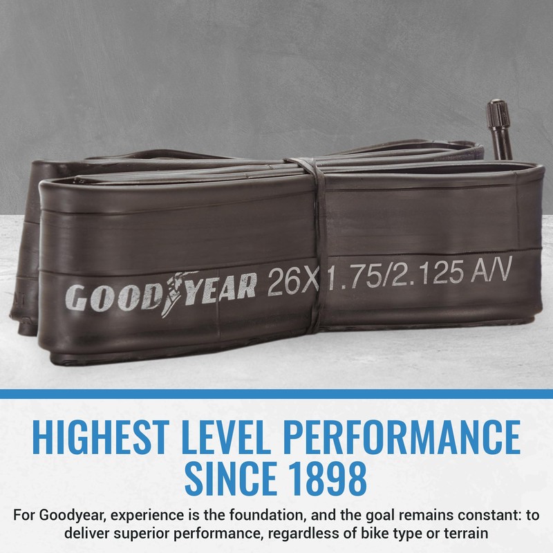 Goodyear Bicycle Inner Tube - Durable 26 Inch Bike Tube